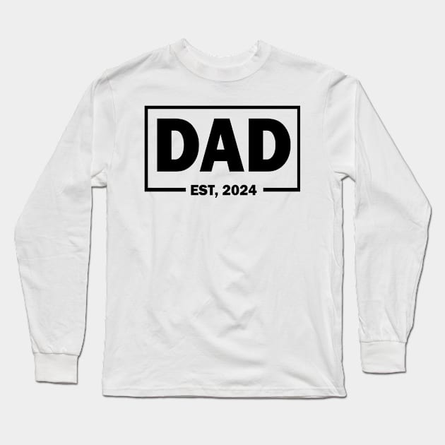 dad est 2024 Long Sleeve T-Shirt by mdr design